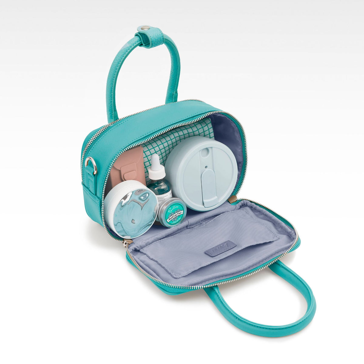 Cactus Vegan Leather Shoulder Mini Bag(2.5L)