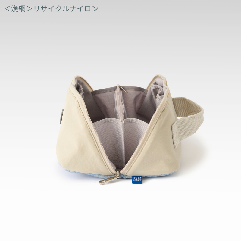 再生ポリエステル フルオープントイレタリーポーチ(1.8L)