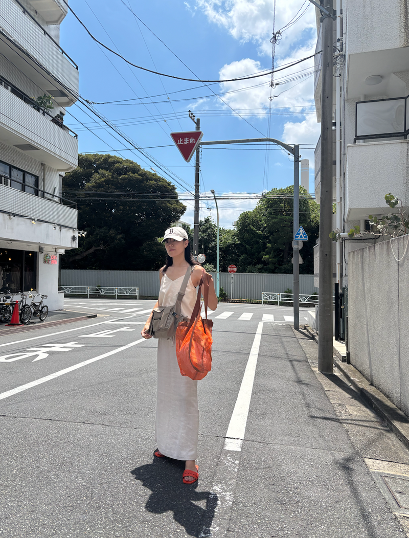 【漁網】サコッシュ付きメッシュバッグ (16.5L)