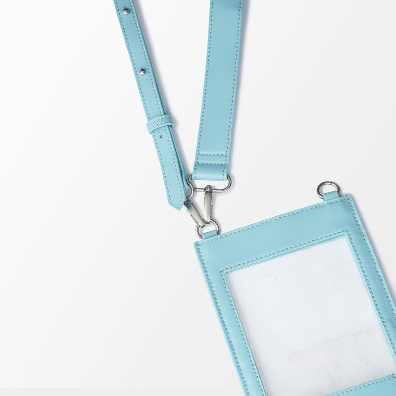 3Way Apple Vegan Leather Smartphone Shoulder Bag ／ BLUE – Aww
