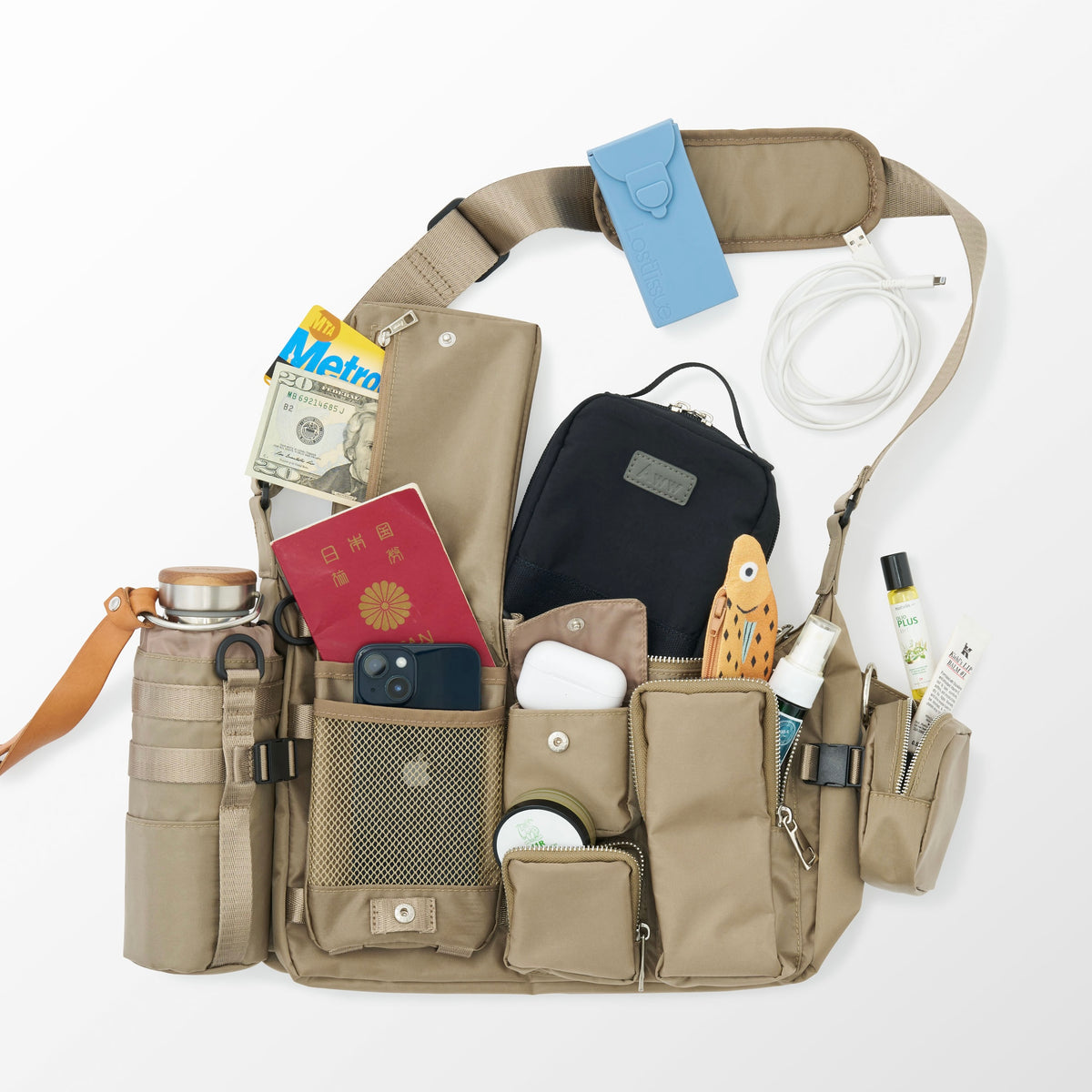Fishing Net Nylon Combination Shoulder Bag