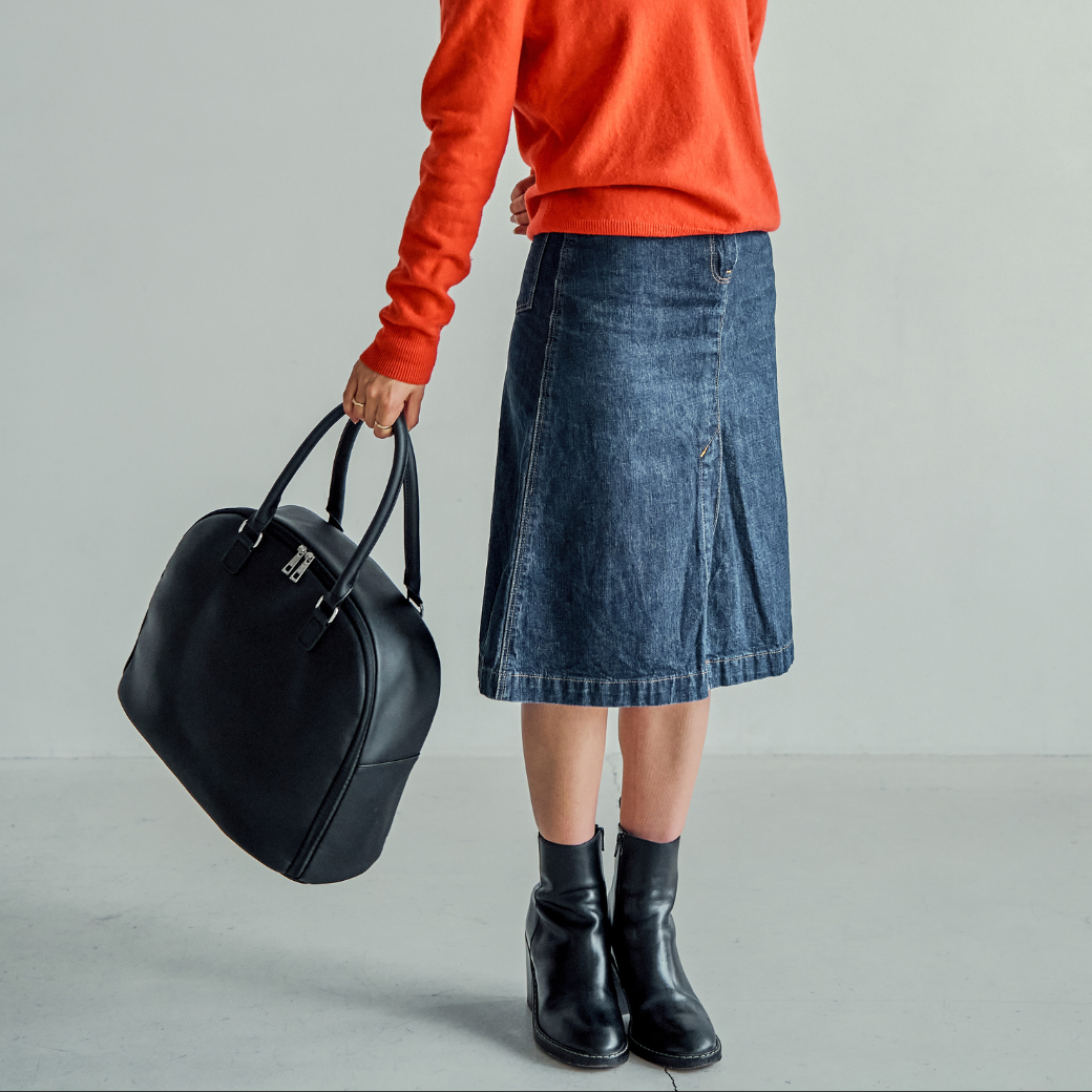 【とんだ林 蘭コラボ】【サボテンレザー】デイリーボストンバッグ (25L)