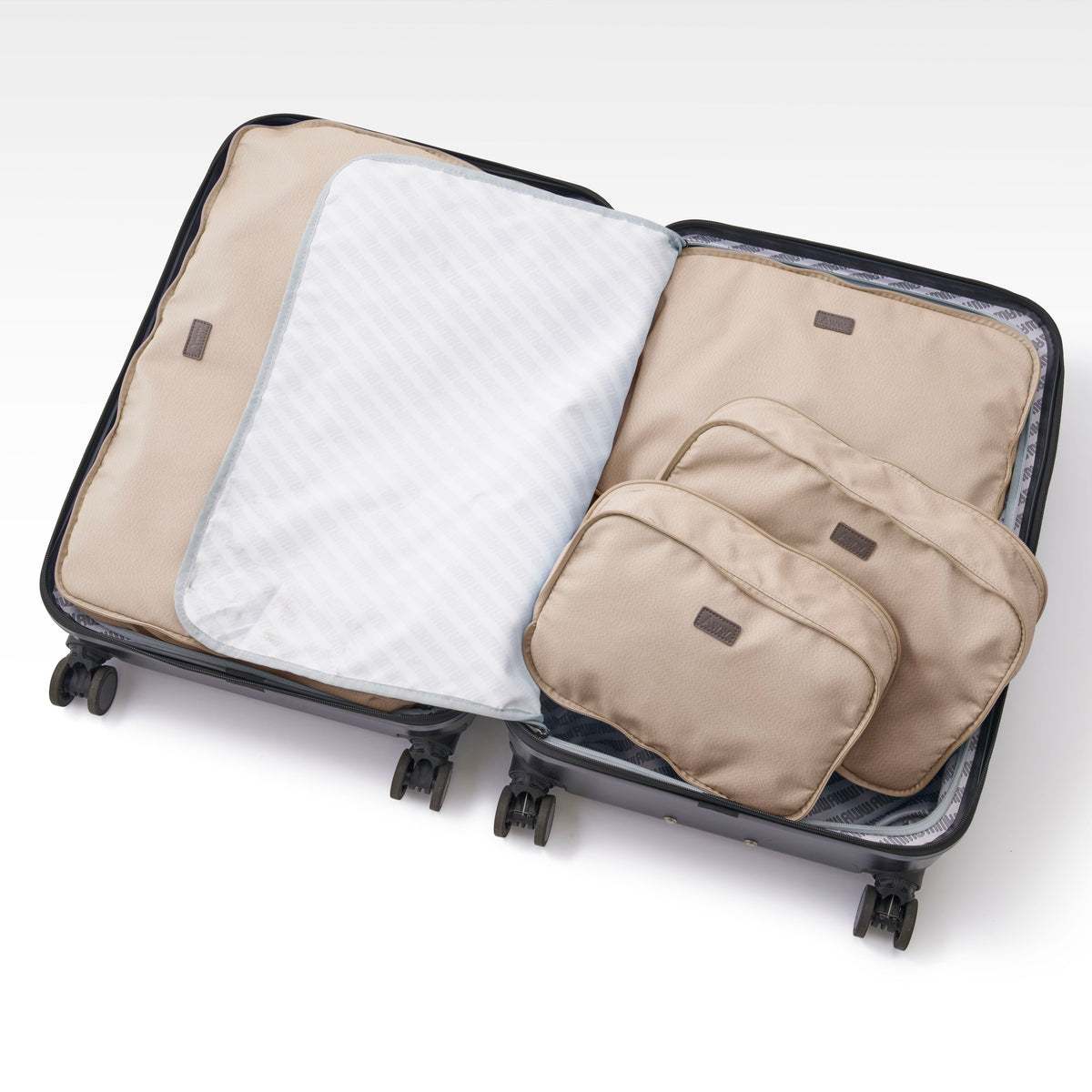 Recycle Polyester Packing Cube </font><br> BEIGE