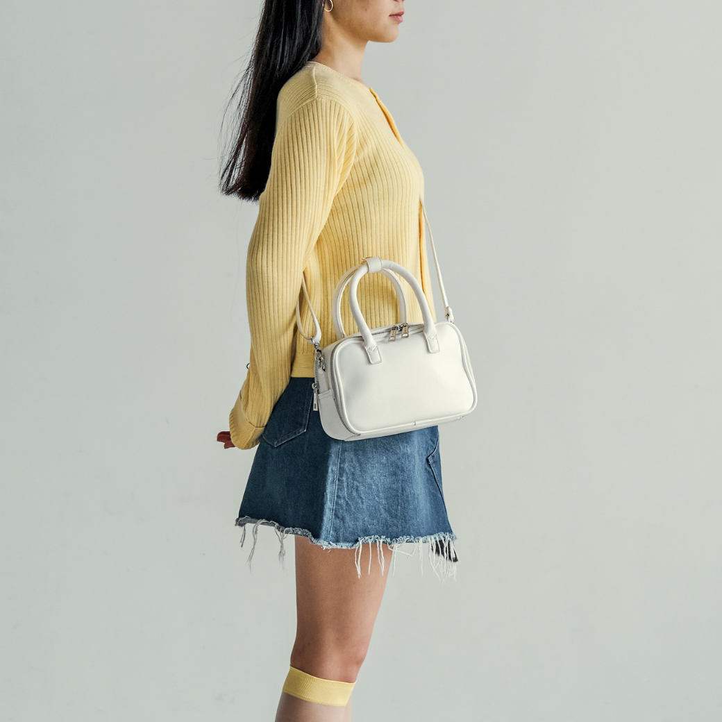 Cactus Vegan Leather Shoulder Mini Bag(2.5L)