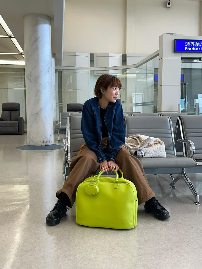 【yŪバンブーレザー】プレミアムウィークエンドボストンバッグ (30L)