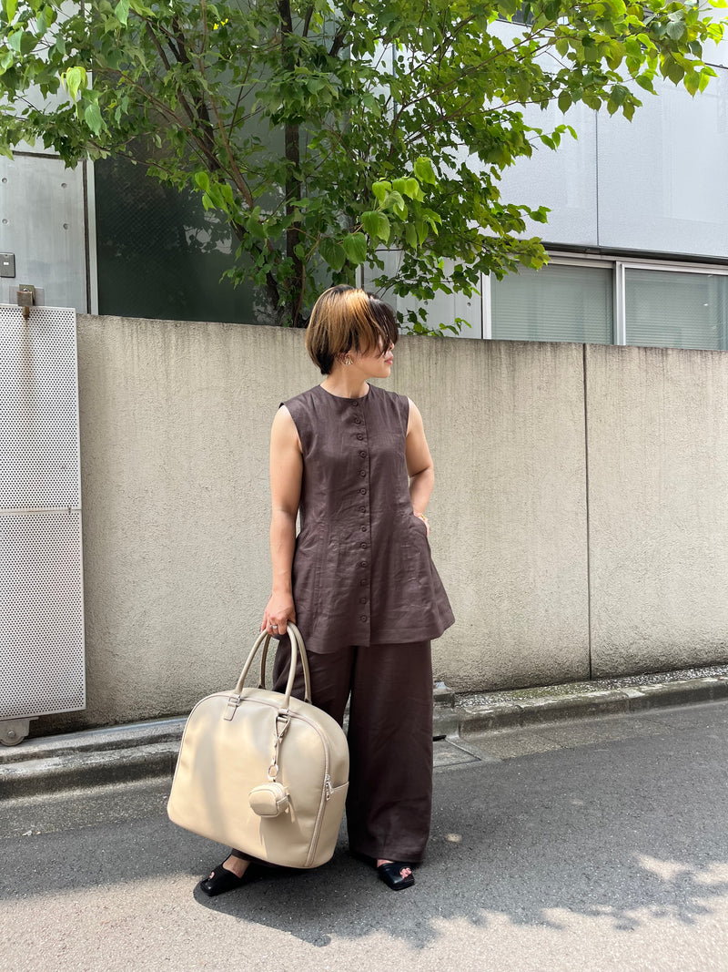 【yŪバンブーレザー】プレミアムウィークエンドボストンバッグ (30L)