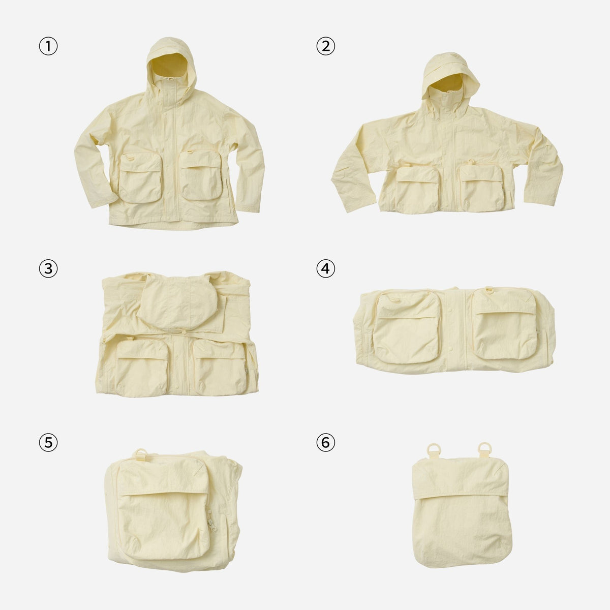 撥水トラベルパーカー