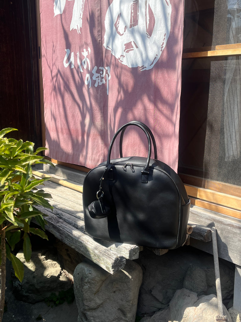 【yŪバンブーレザー】プレミアムウィークエンドボストンバッグ (30L)