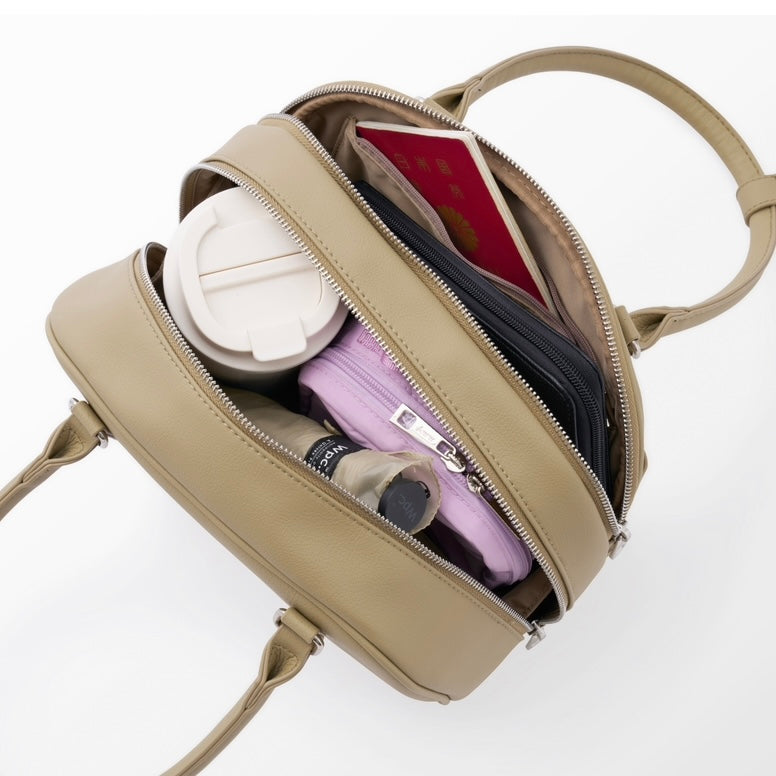 Cactus Vegan Leather Medium Shoulder Bag(5.3L)