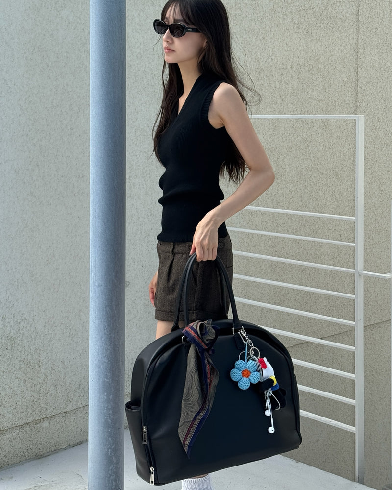 【yŪバンブーレザー】プレミアムウィークエンドボストンバッグ (30L)