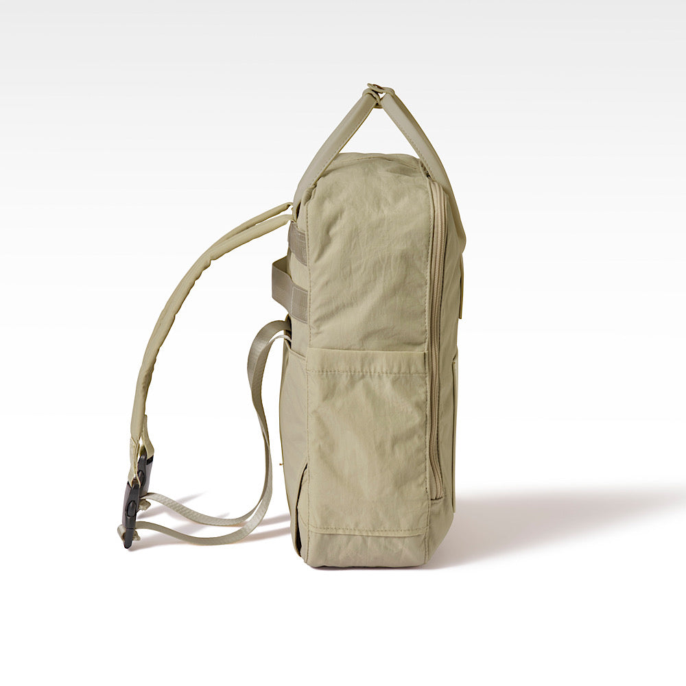 2way Recycle Polyester & Cactus Vegan Leather Daily Back Pack
