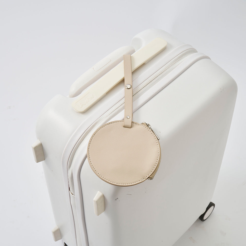 【アップルレザー】トラベルチャーム (丸)