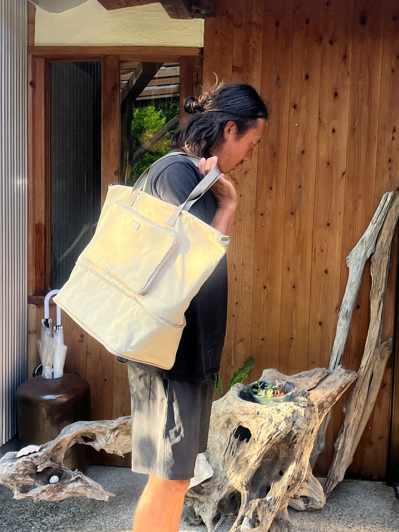 圧縮パッカブルトートバッグ(38L〜27L)