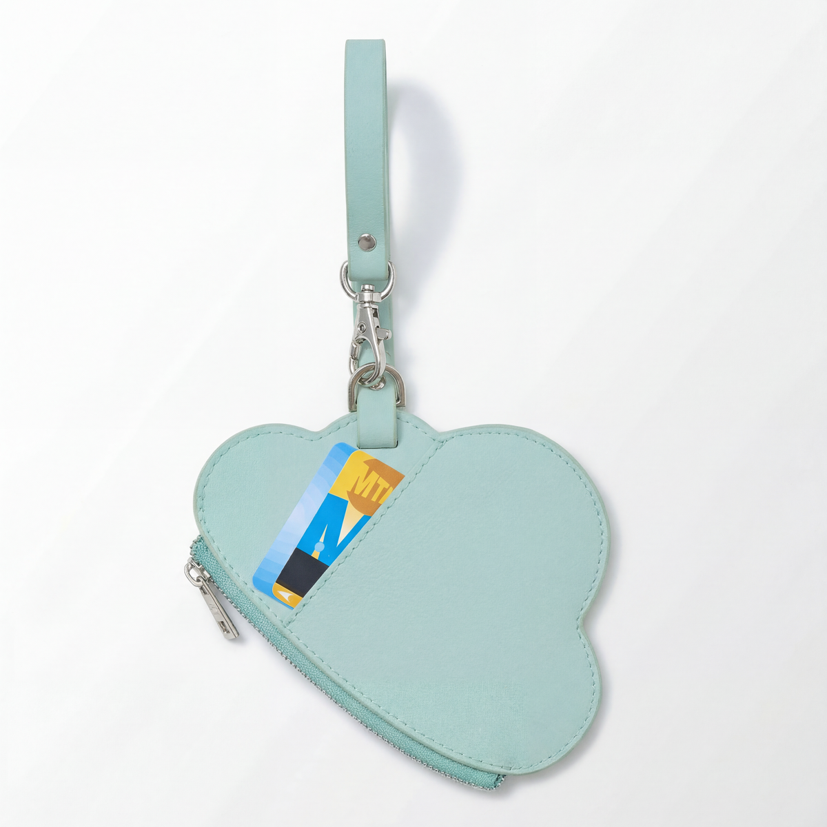 Apple Vegan Leather Coin Case </font><br>CLOUD