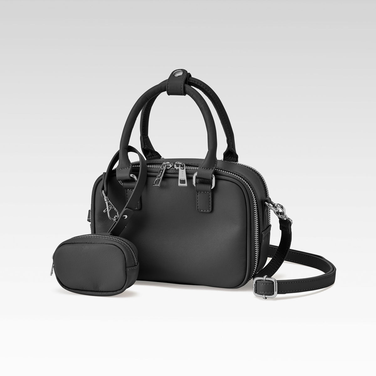 【yŪバンブーレザー】 プレミアムショルダーミニバッグ (2.7L)