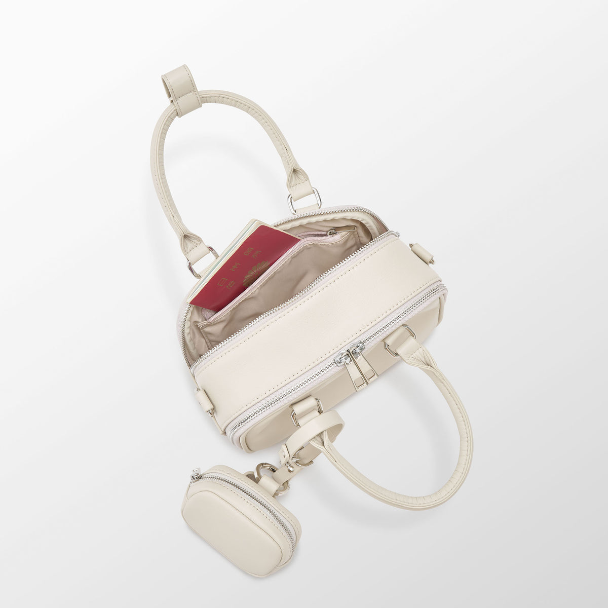 【yŪバンブーレザー】 プレミアムショルダーミニバッグ (2.7L)