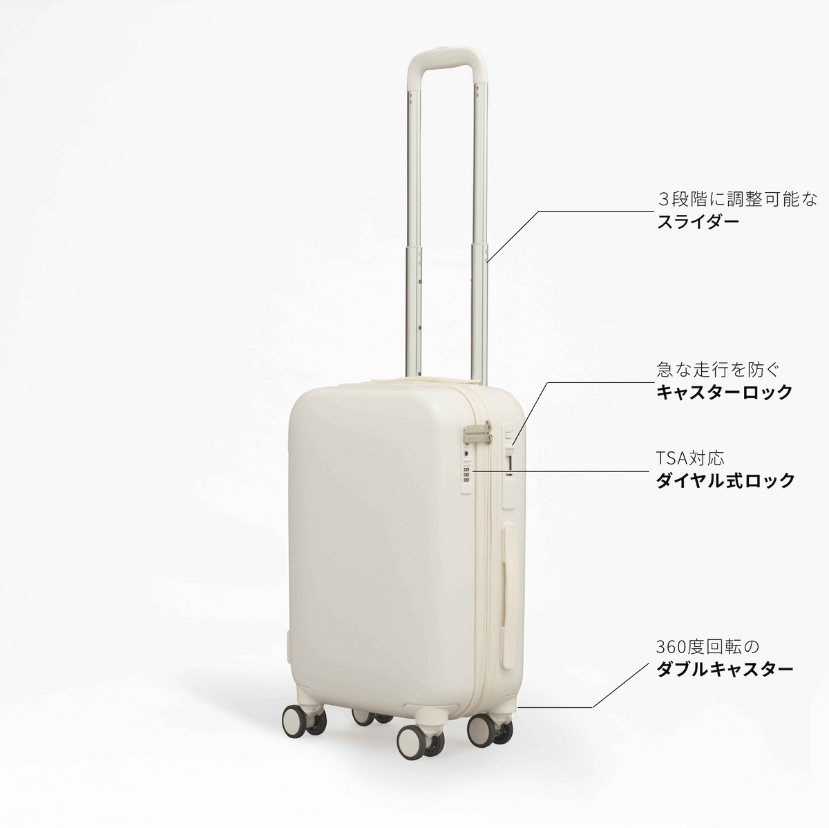 スーツケース/キャリーケース】Aww -TRIP- (機内持ち込み対応)(WHITE スーツケース/キャリーケース】Aww -TRIP- (機内持ち込み対応)(WHITE