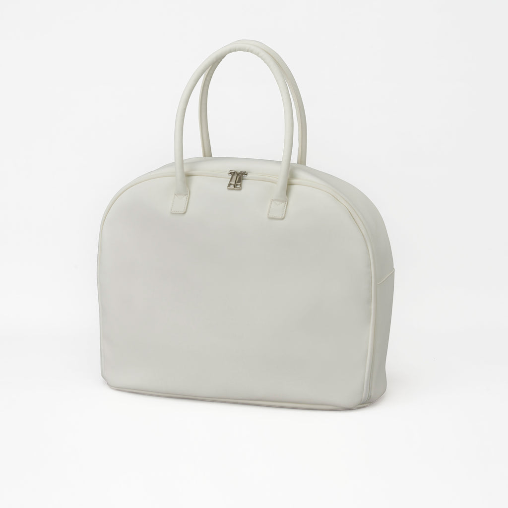 Cactus Vegan Leather Weekend Boston Bag WHITE – Aww