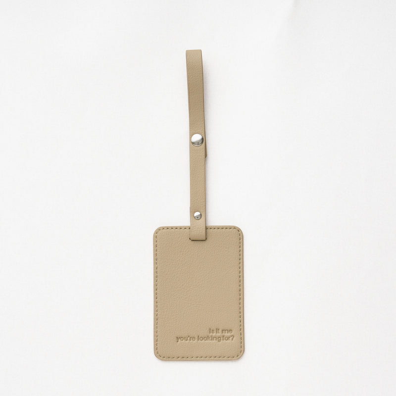 Cactus Vegan Leather Luggage Tag </font><br>